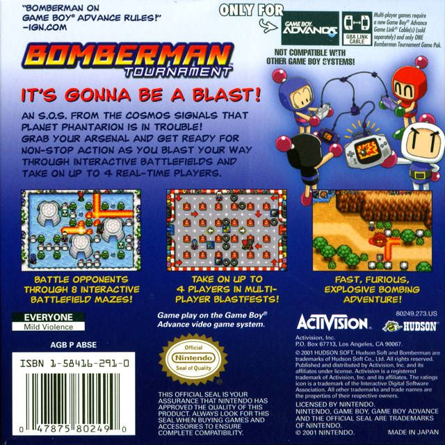 GBA - Bomberman Tournament (Cartridge Only)