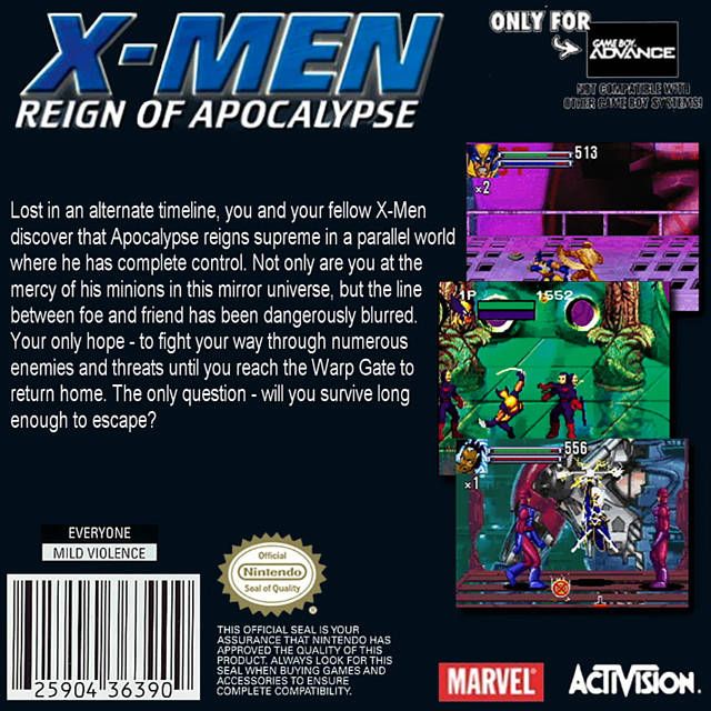 GBA - X-Men Reign of Apocalypse (cartouche uniquement)