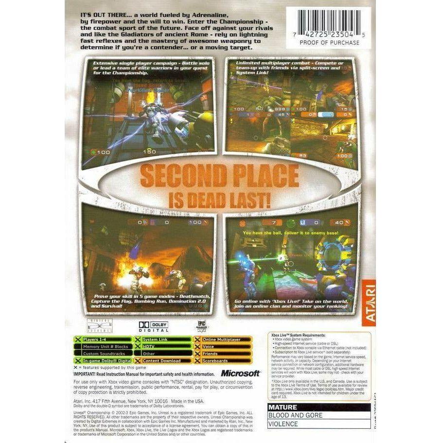 XBOX - Unreal Championship (Platinum Hits)