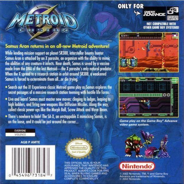 GBA - Metroid Fusion (cartouche uniquement)