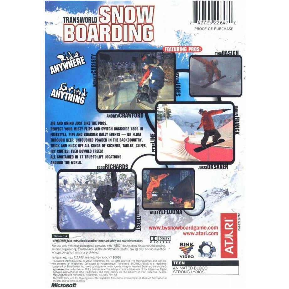 XBOX - TransWorld Snowboarding