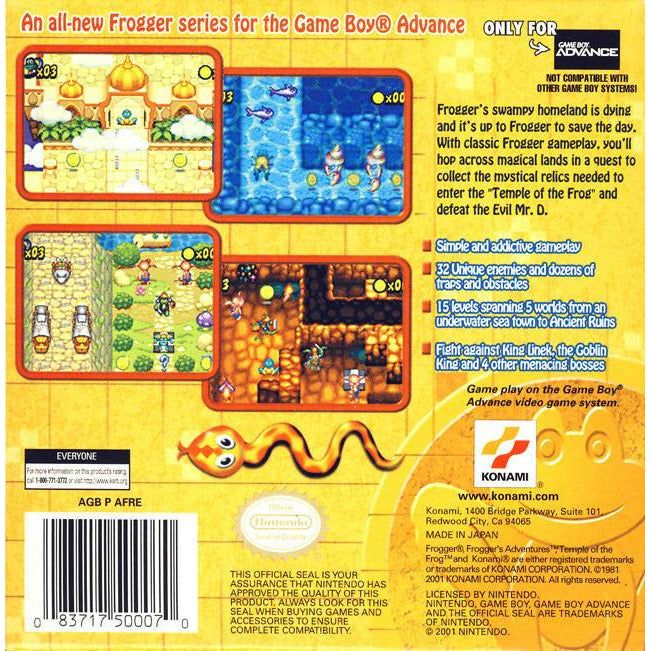 GBA - Frogger's Adventures Temple of the Frog
