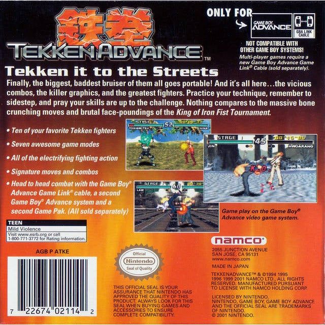 GBA - Tekken Advance (Cartridge Only)