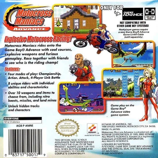 GBA - Motocross Maniacs Advance (Cartridge Only)