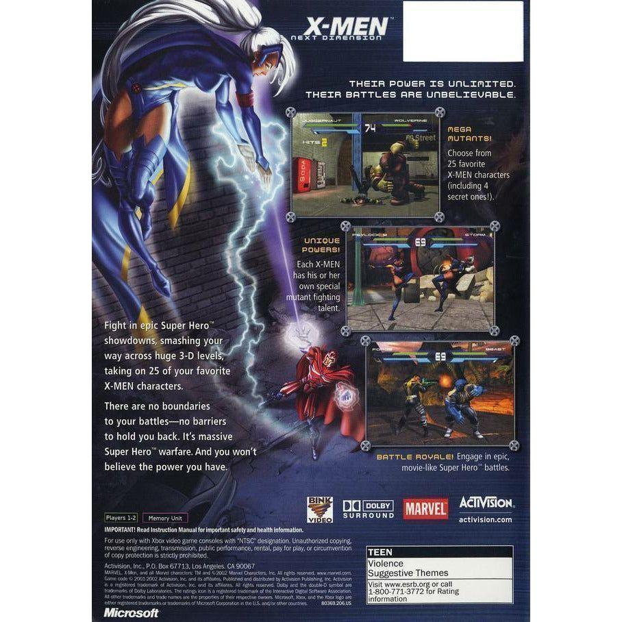 XBOX - X-Men Next Dimension
