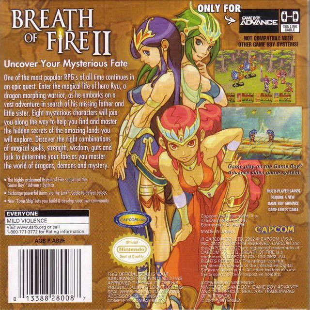 GBA - Breath of Fire II (complet dans la boîte)