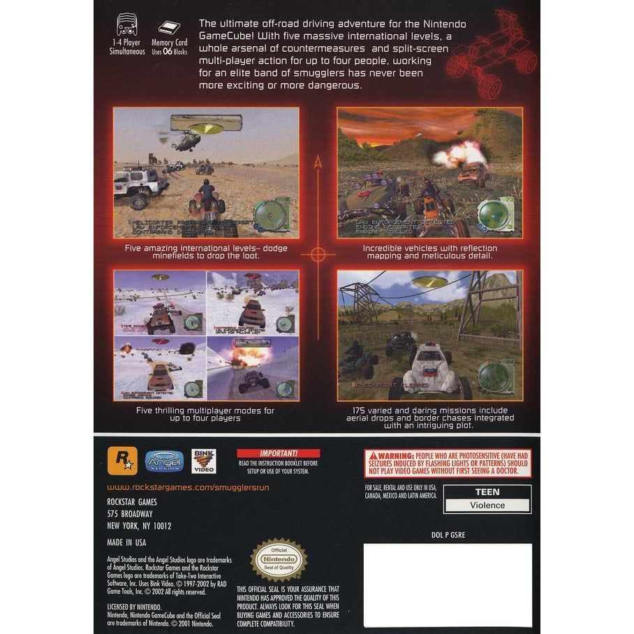 GameCube - Zones de guerre de Smuggler's Run