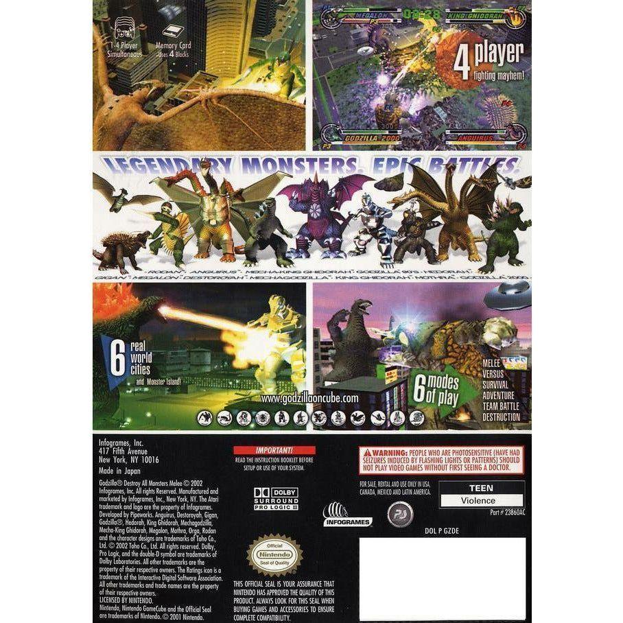 godzilla destroy all monsters melee gamecube GameCube