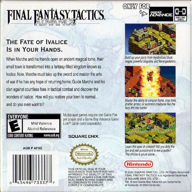 GBA - Final Fantasy Tactics Advance (cartouche uniquement)
