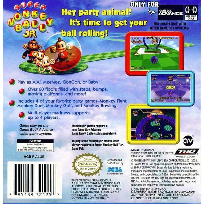 GBA - Super Monkey Ball Jr.