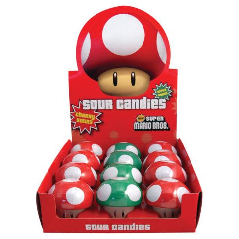 CANDY - Super Mario Mushroom Sour Candies