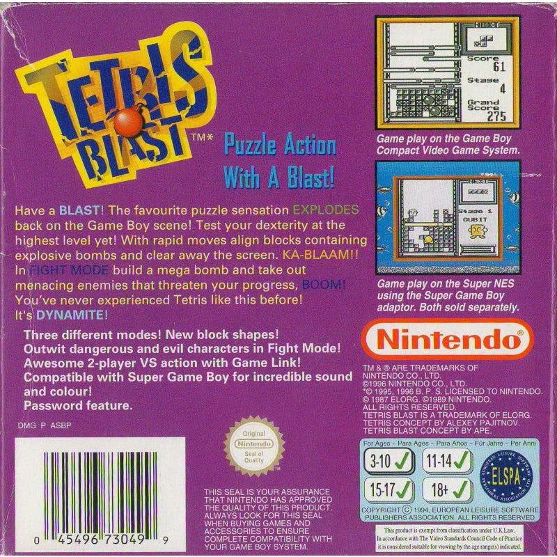 GB - Tetris Blast (cartouche uniquement)