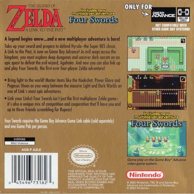 GBA - The Legend of Zelda Un lien vers les quatre dernières épées (cartouche uniquement)