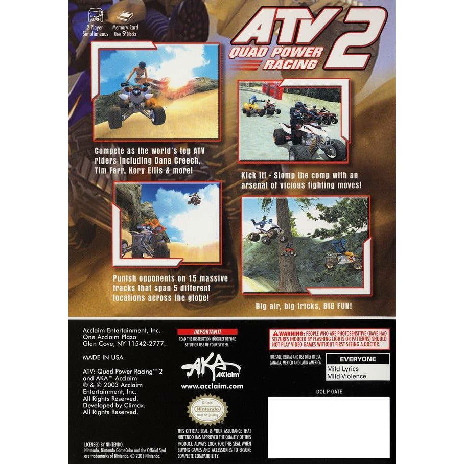 GameCube - VTT Quad Power Racing 2