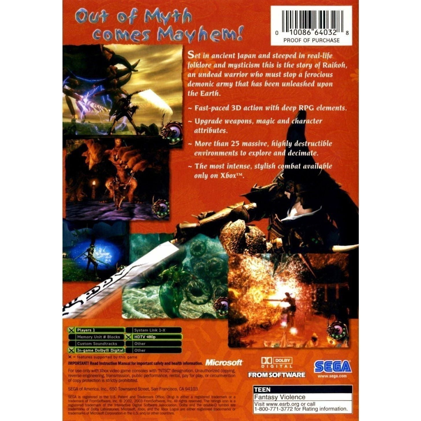 Xbox - Otogi Myth of Demons