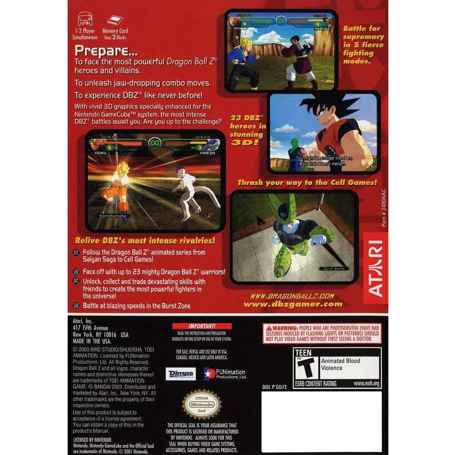 GameCube - Dragon Ball Z Budokai