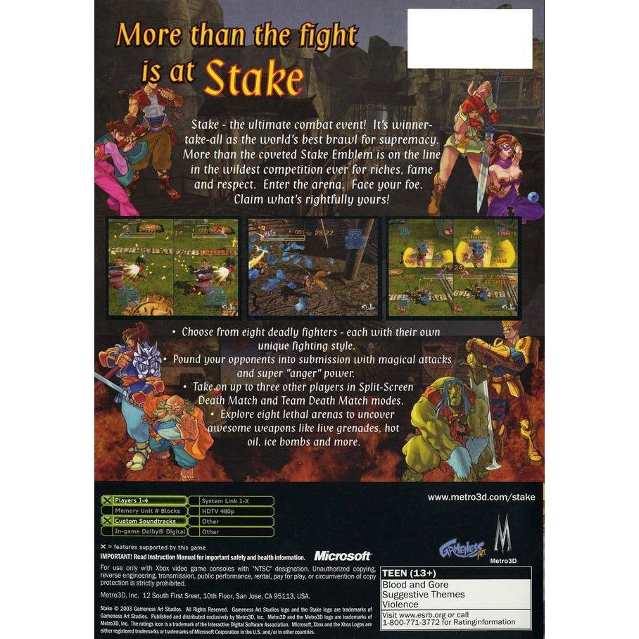 XBOX - Stake Fortune Fighters
