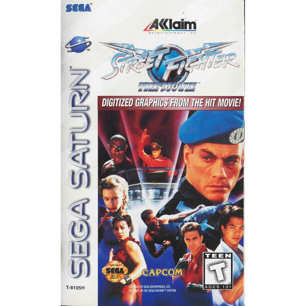 SATURN - Street Fighter The Movie (couverture imprimée) (sans manuel)