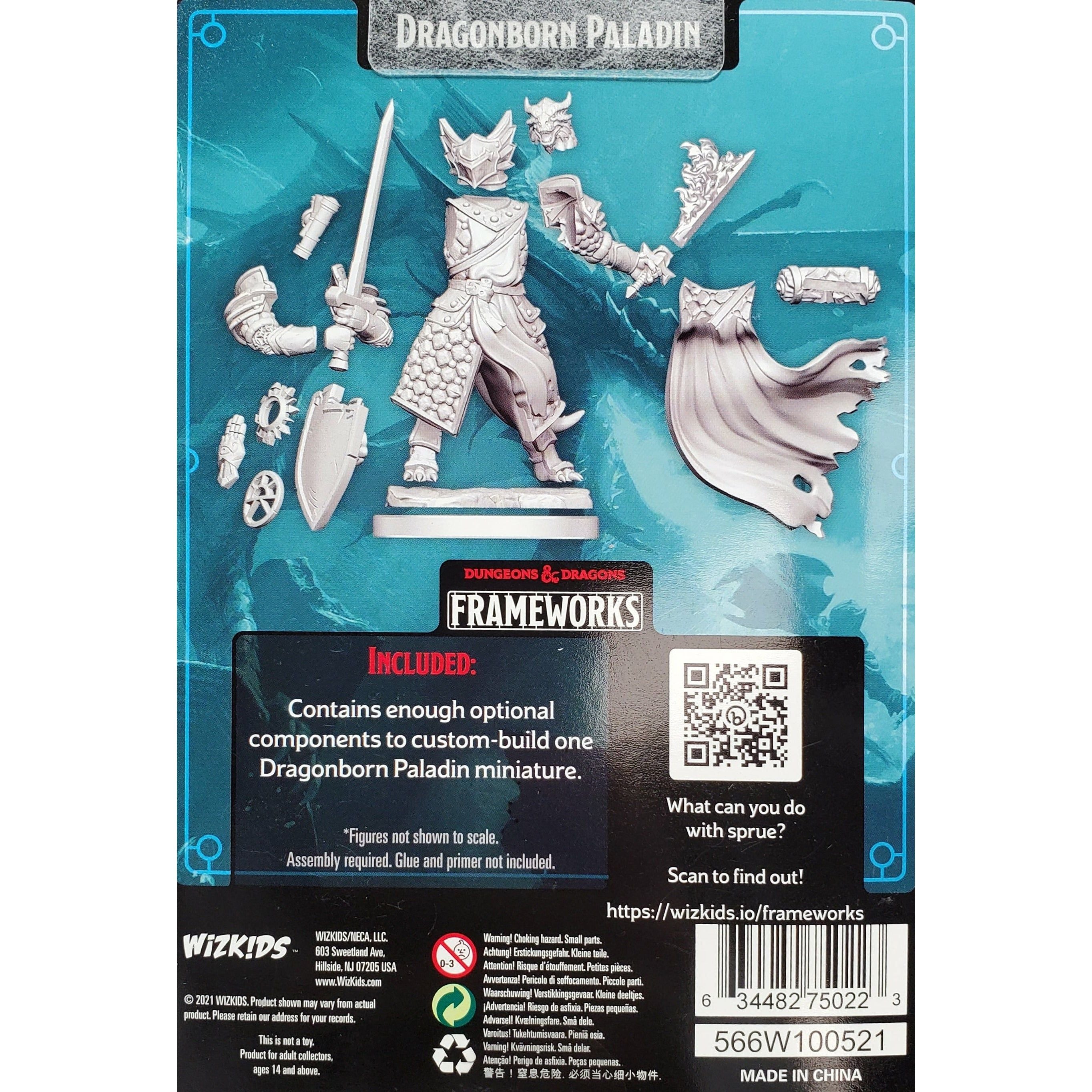Dungeons & Dragons Frameworks - Dragonborn Male Paladin