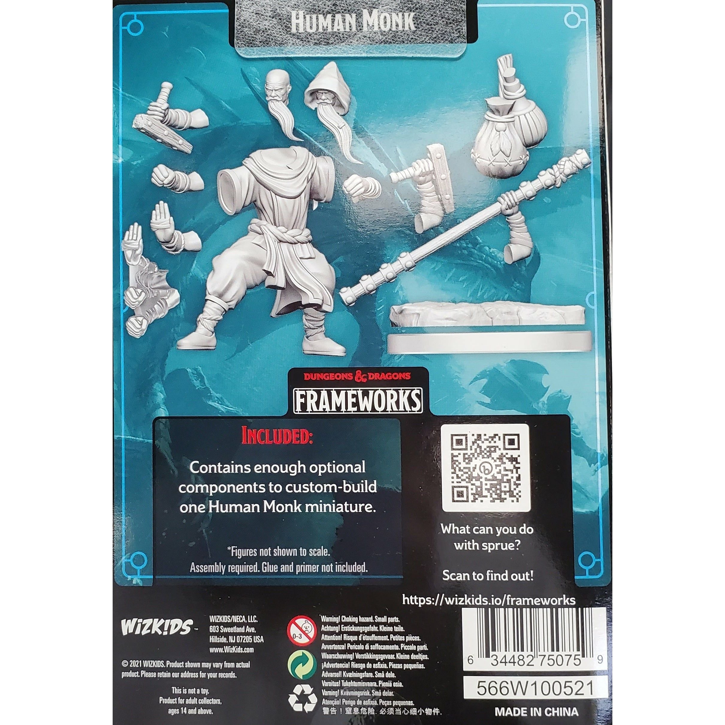 Dungeons &amp; Dragons Frameworks - Moine mâle humain