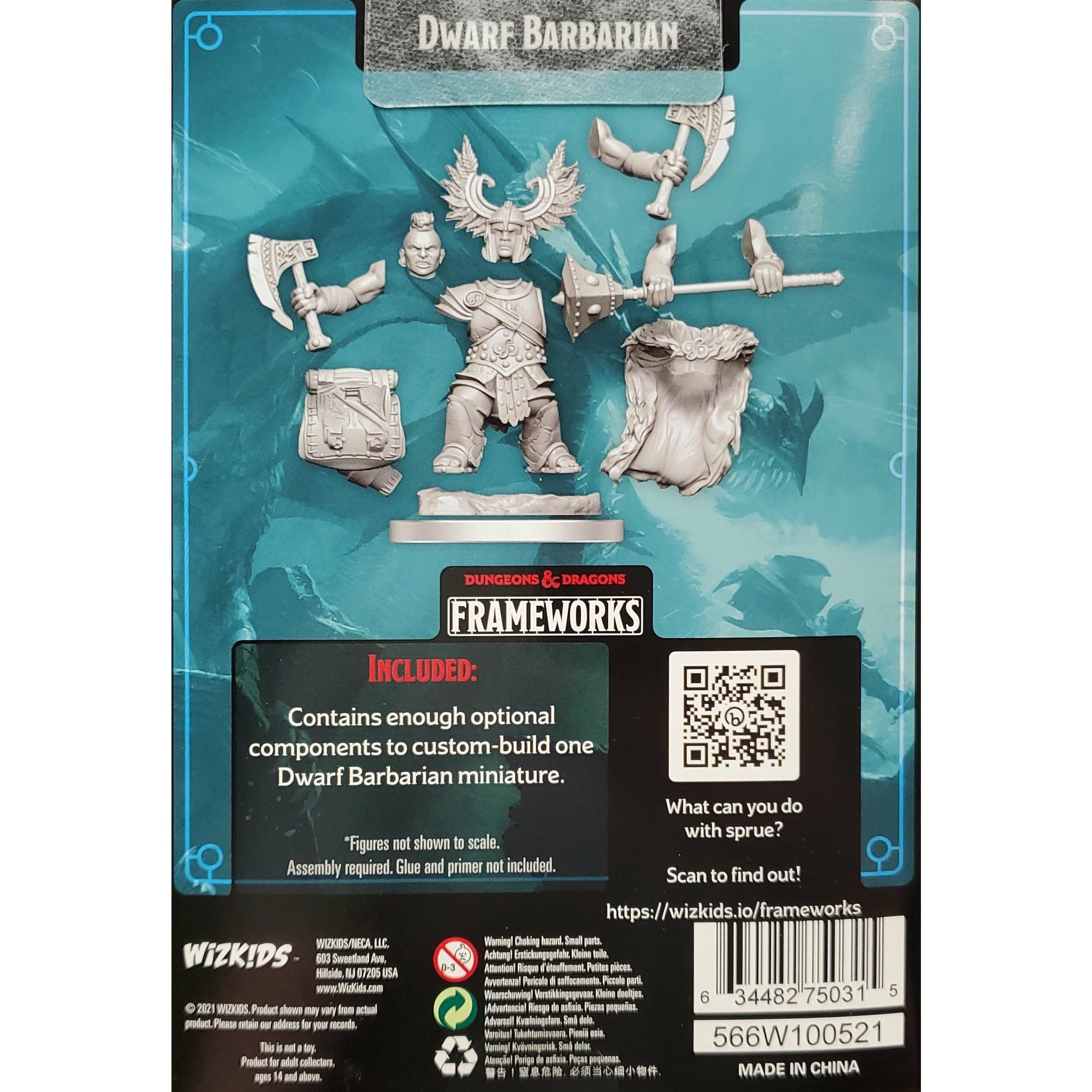 Dungeons & Dragons Frameworks - Dwarf Female Barbarian