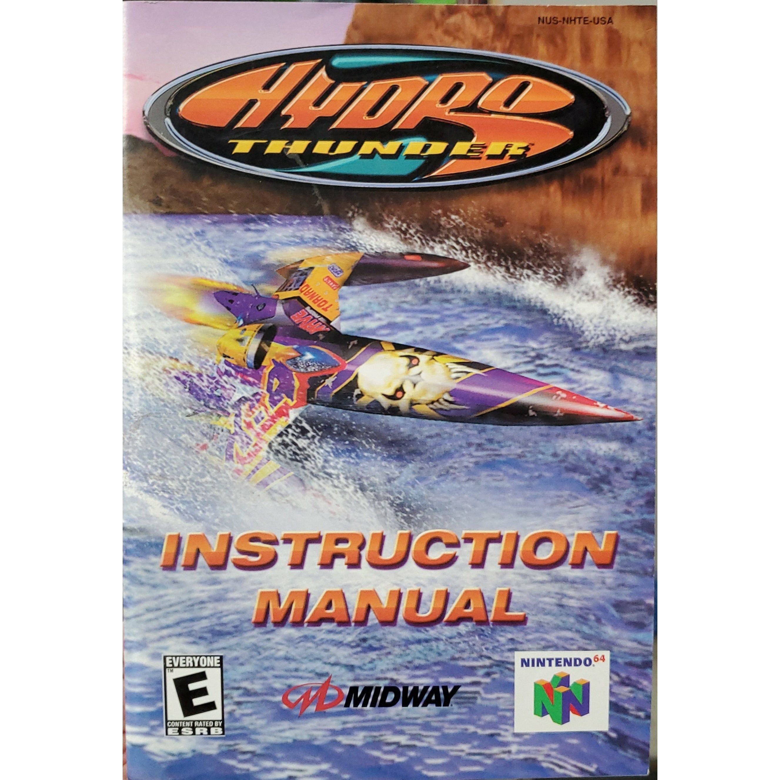 N64 - Hydro Thunder (Manual)