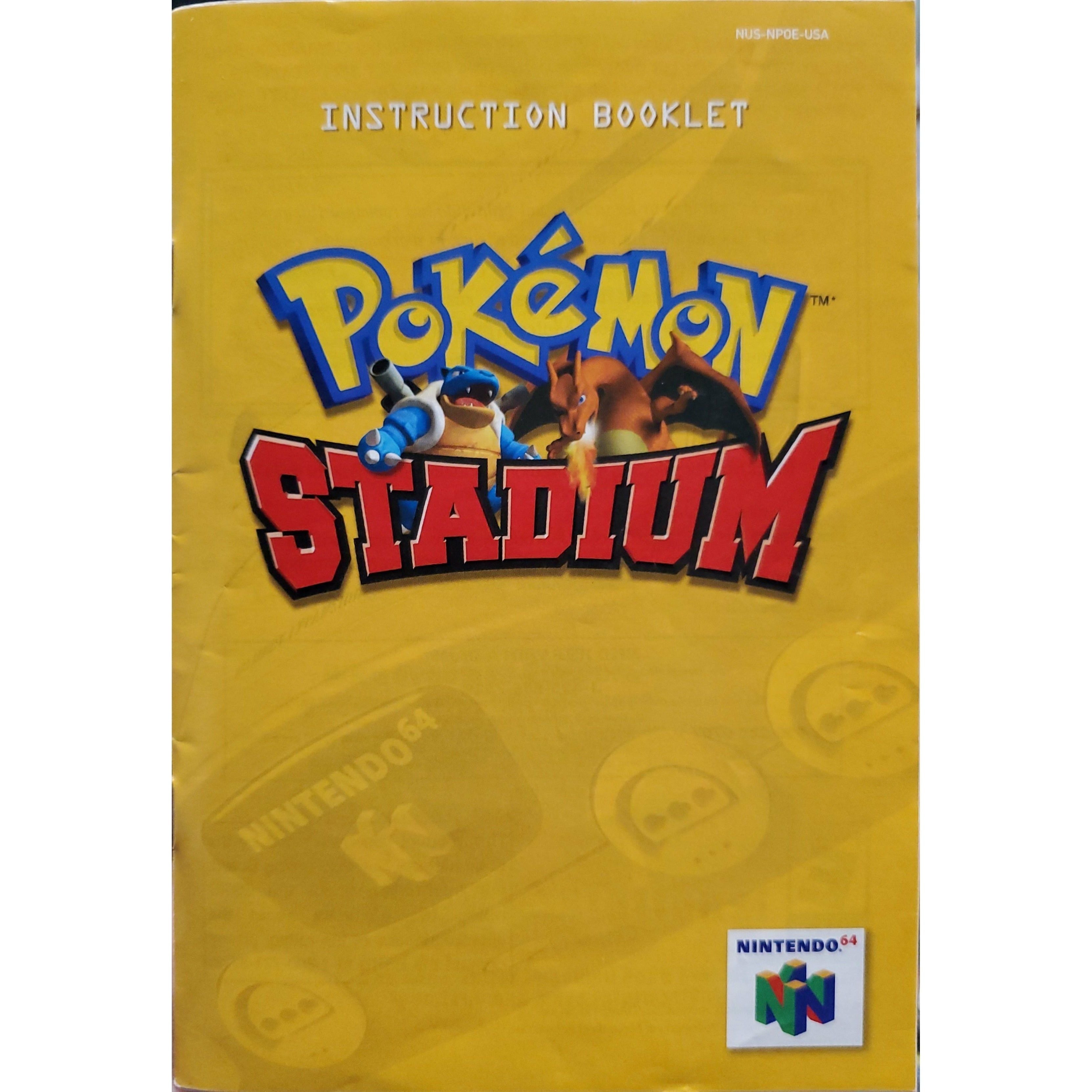 N64 - Stade Pokémon (Manuel)