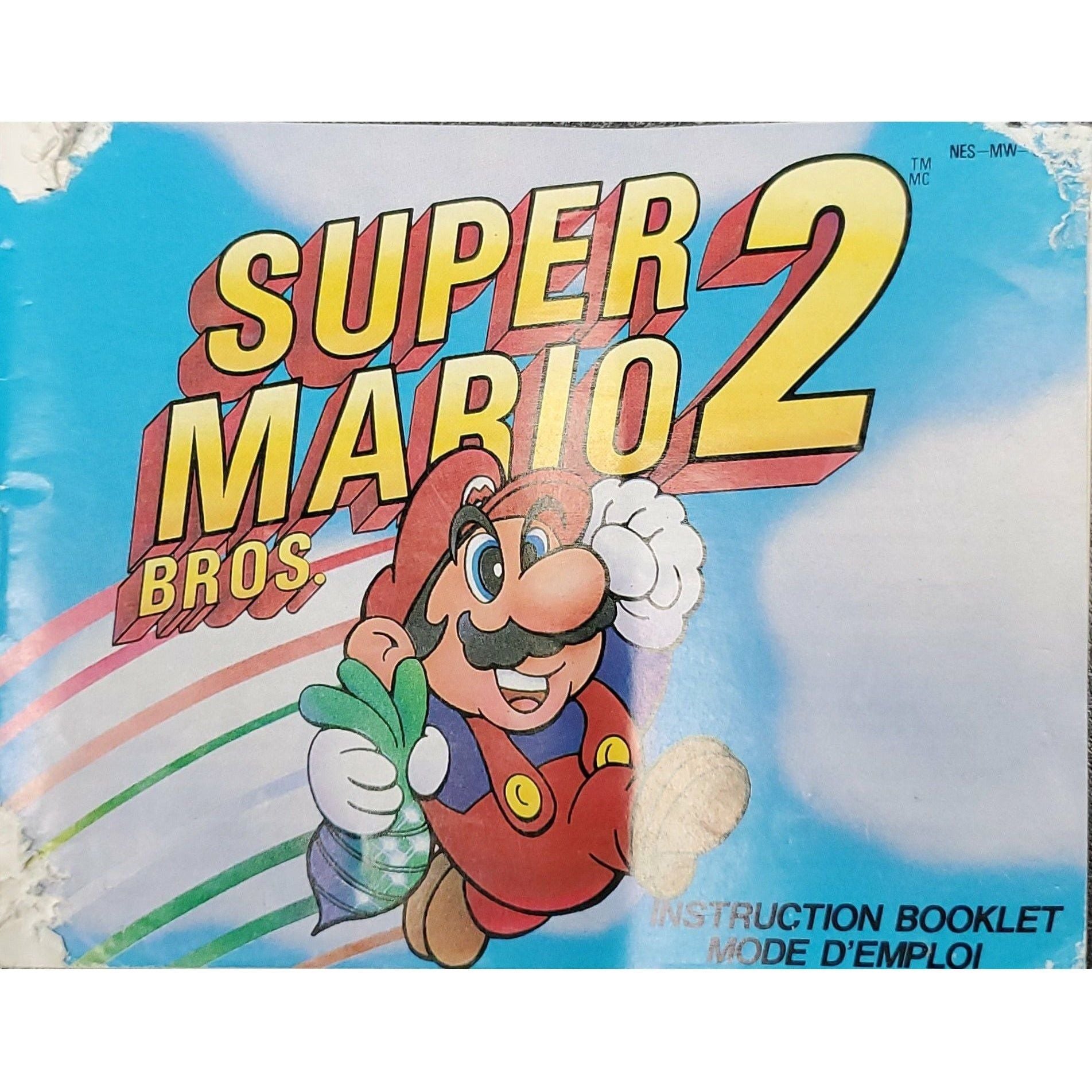 NES - Super Mario Bros 2 (Manual / Worn)