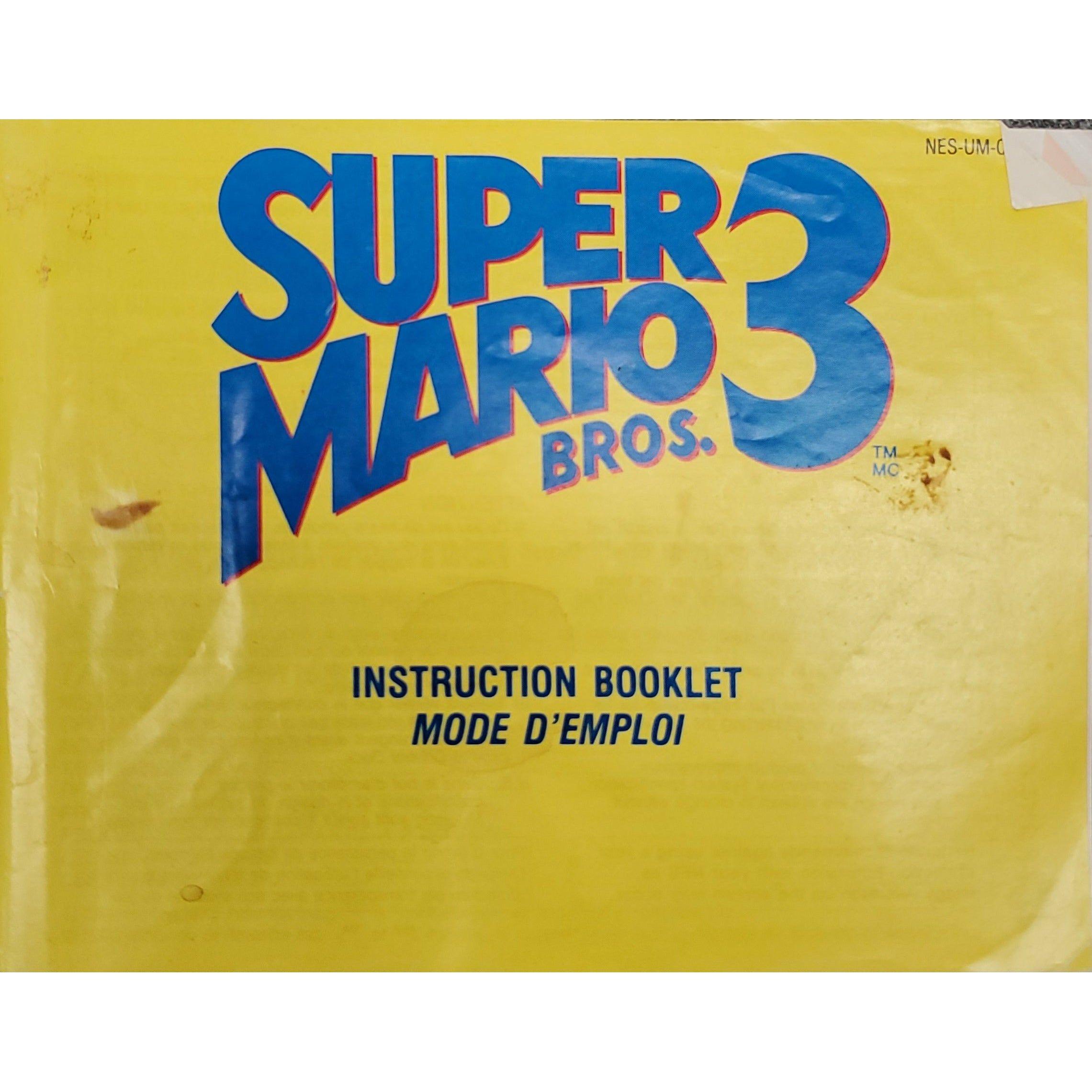 NES - Super Mario Bros 3 (Manual / Worn)