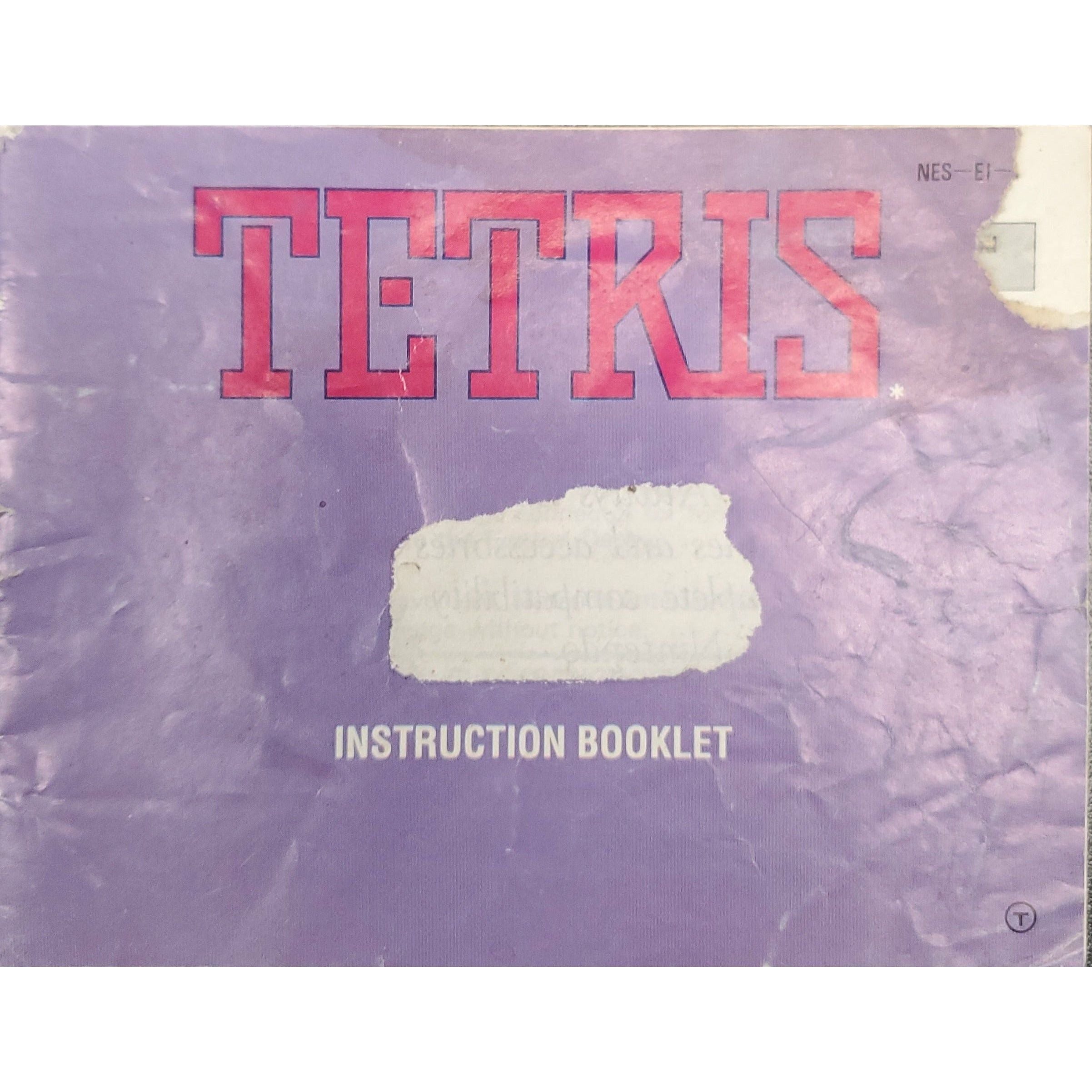 NES - Tetris (Manual / Worn)