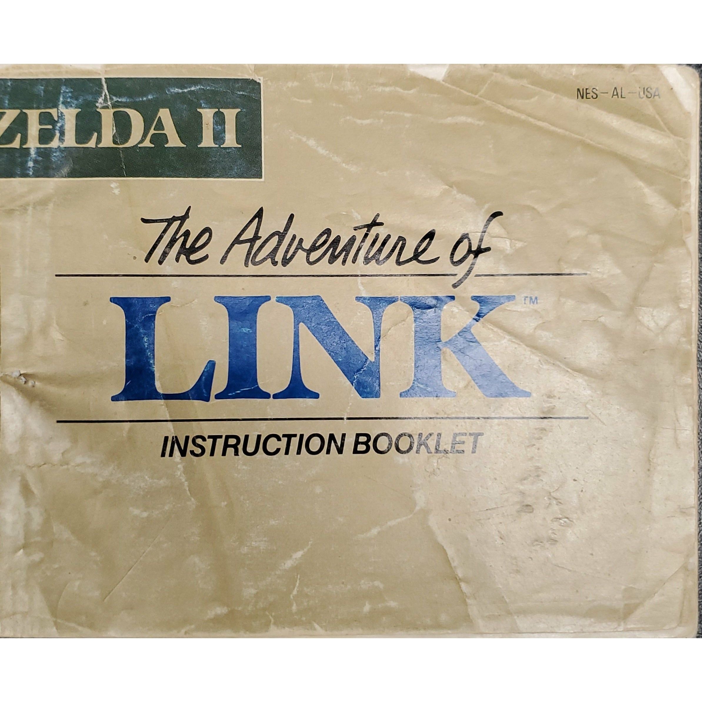 NES - The Legend of Zelda II The Adventure of Link (Manual / Worn)
