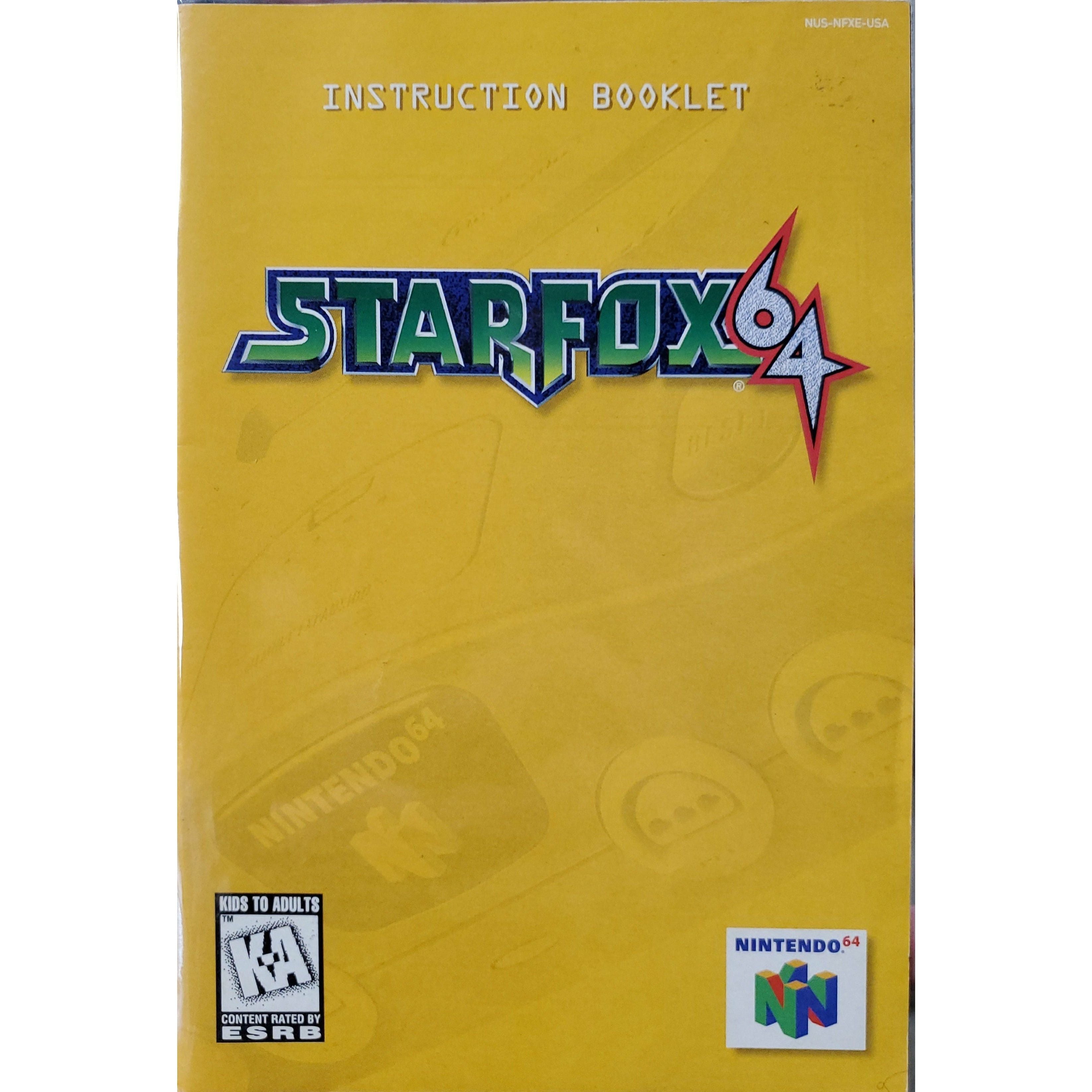 N64 - Star Fox 64 (Manual)