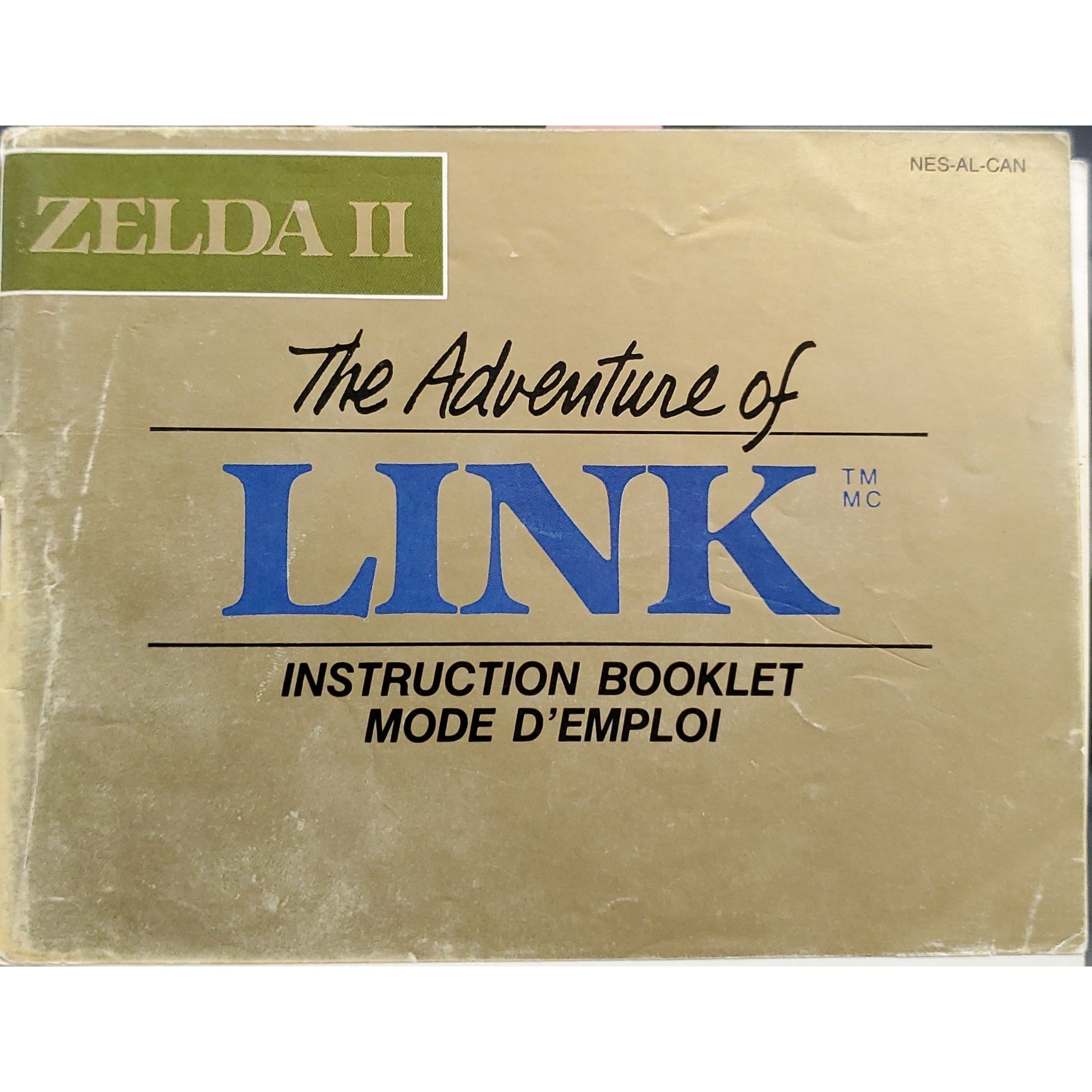 NES - La Légende de Zelda II L'Aventure de Link (Manuel)