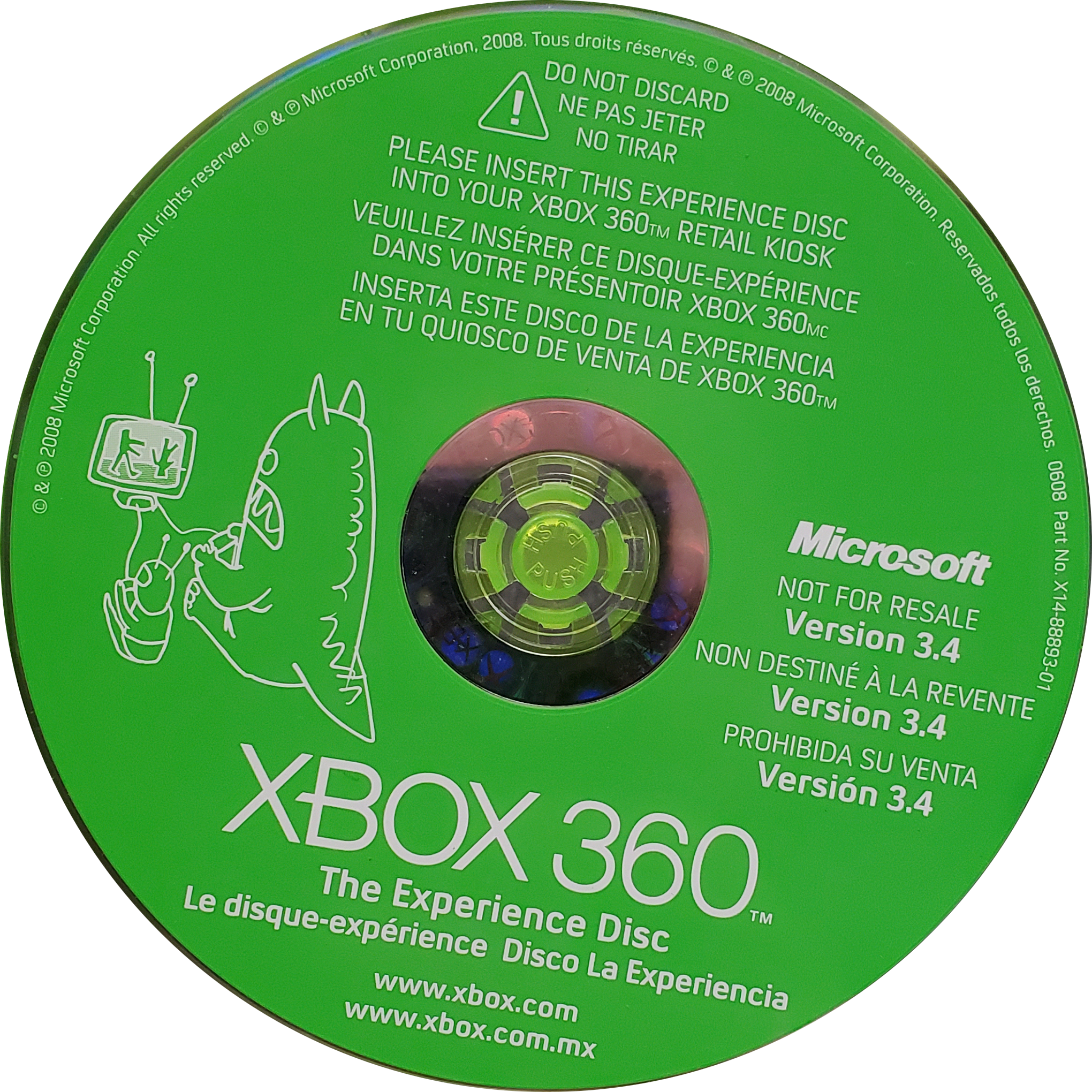 XBOX 360 - Xbox 360 The Experience Disc Version 3.4