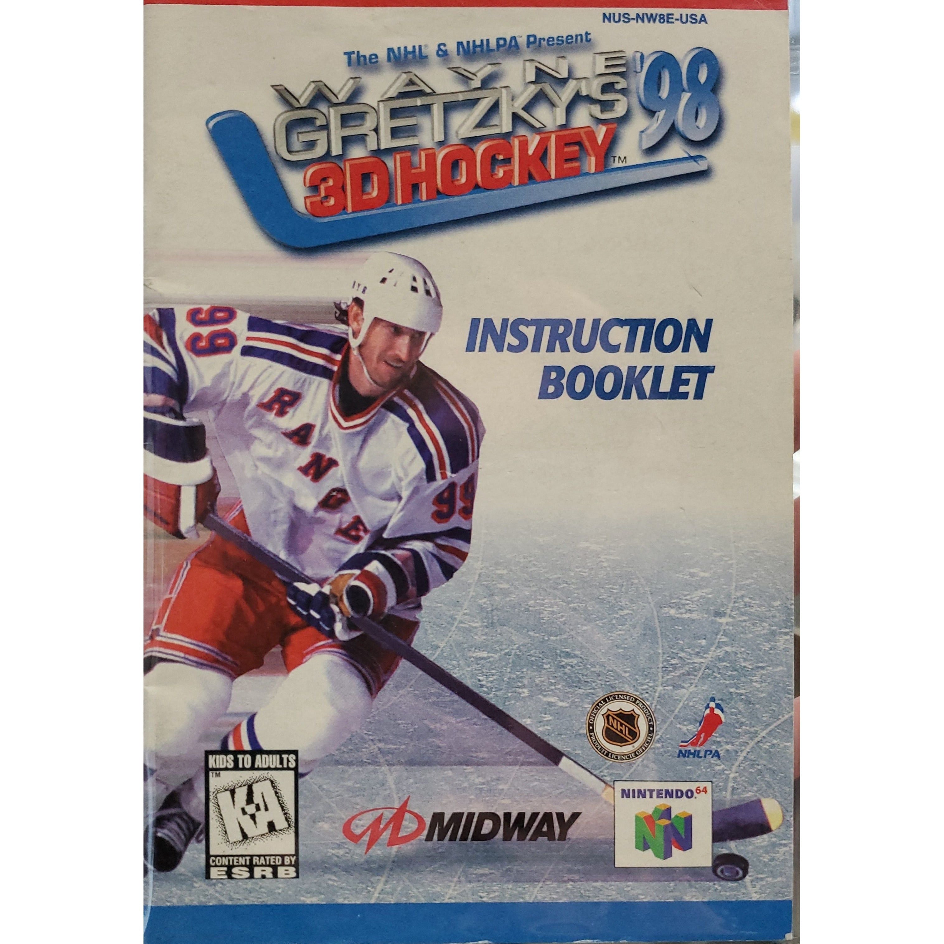 N64 - Wayne Gretzky's 3D Hockey 98 (Manual)