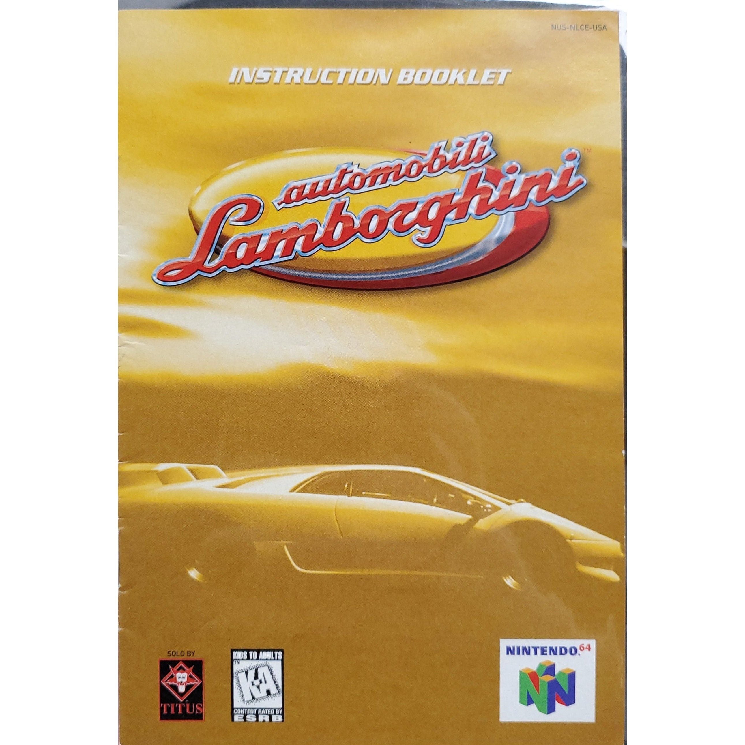 N64 - Automobili Lamborghini (Manual)