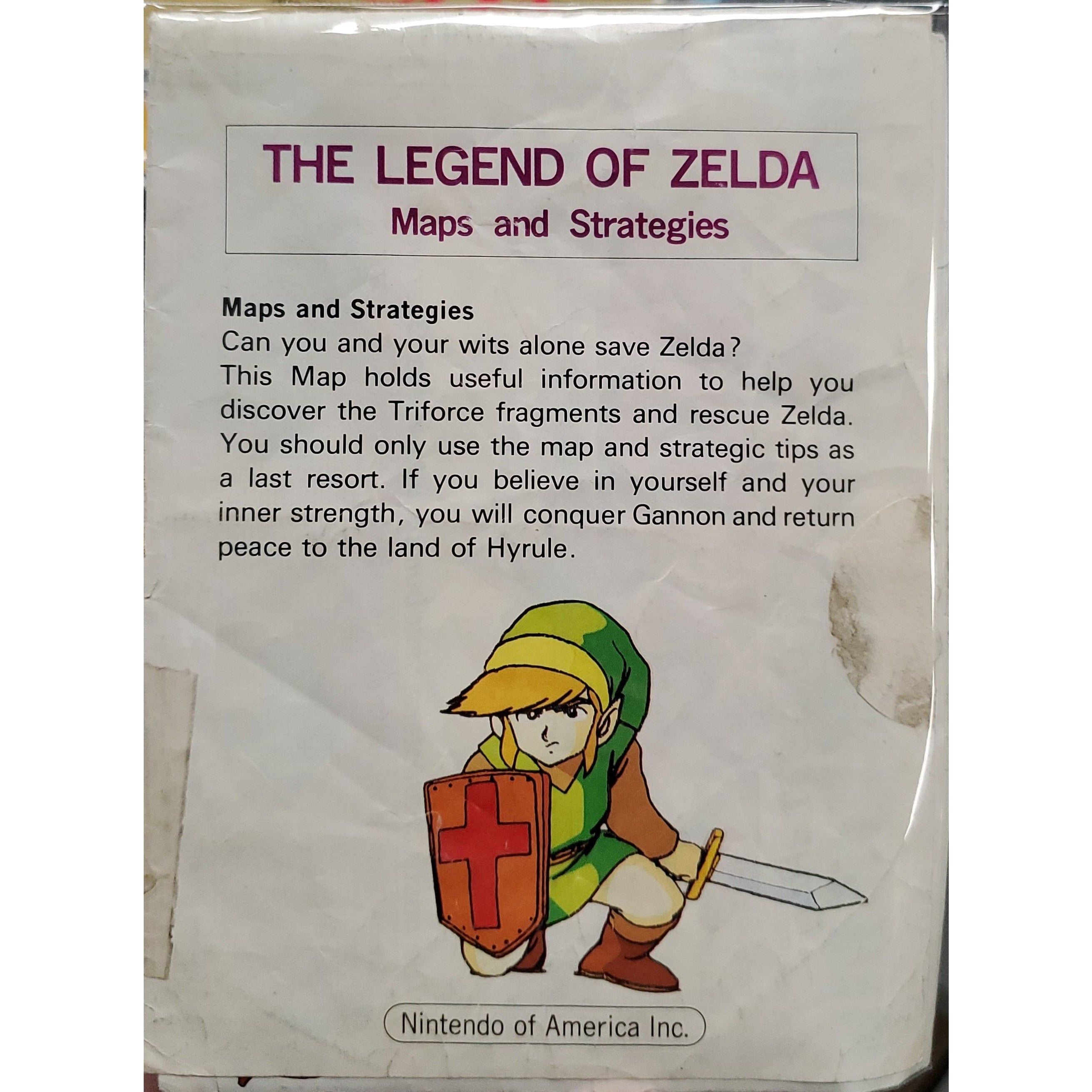 NES - The Legend of Zelda Maps and Strategies (Manual / Worn)