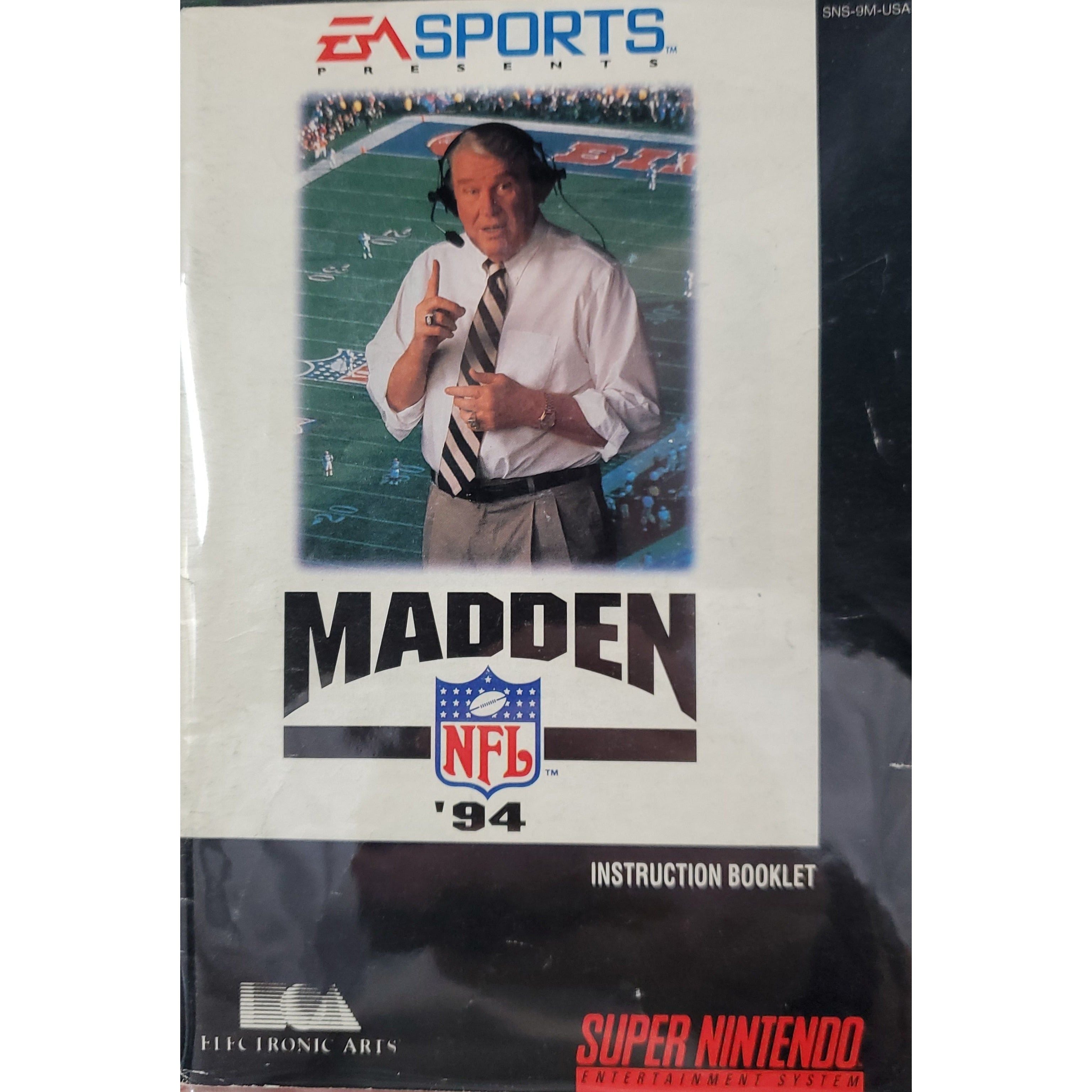 SNES - Madden NFL 94 (Manual)