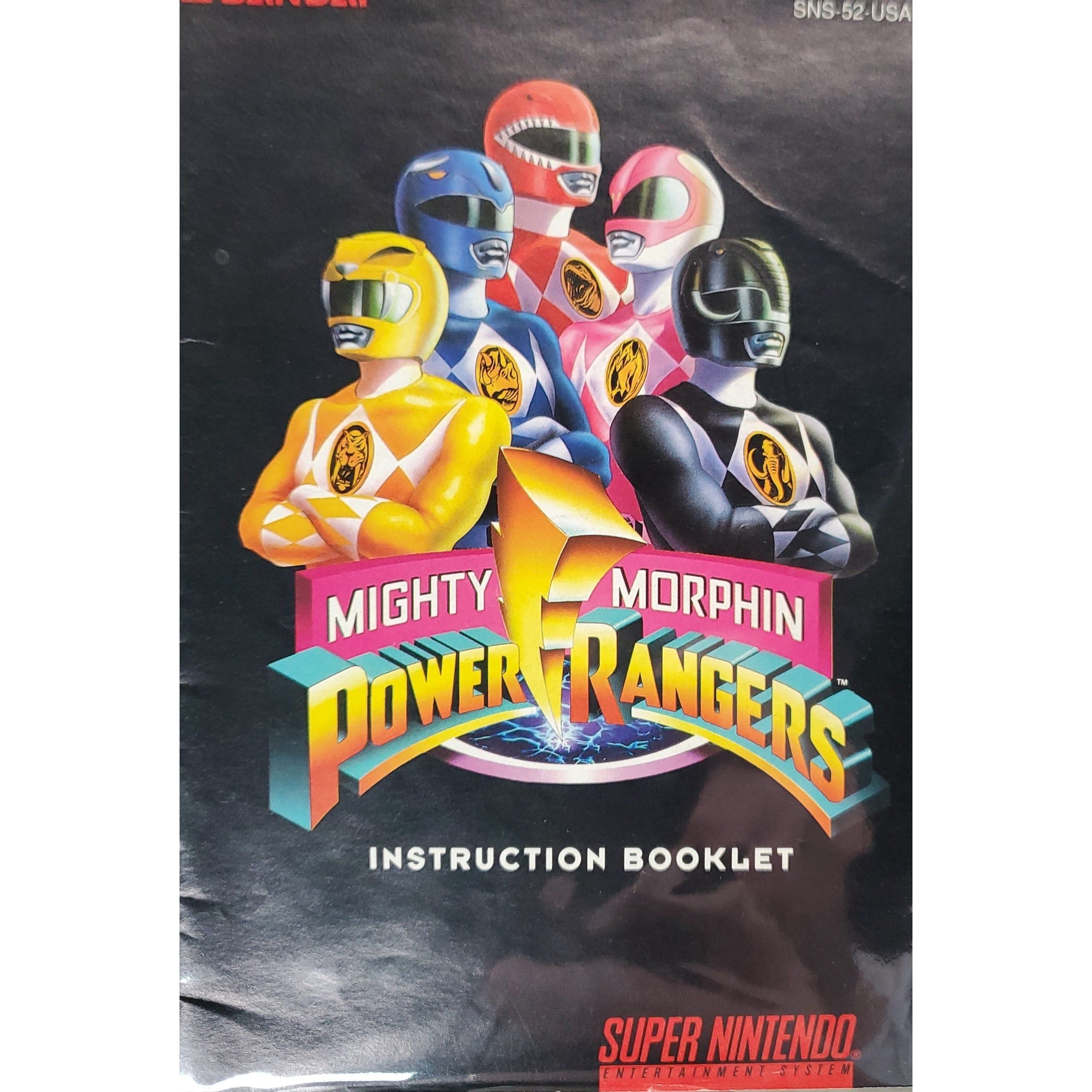 SNES - Mighty Morphin Power Rangers (Manual)