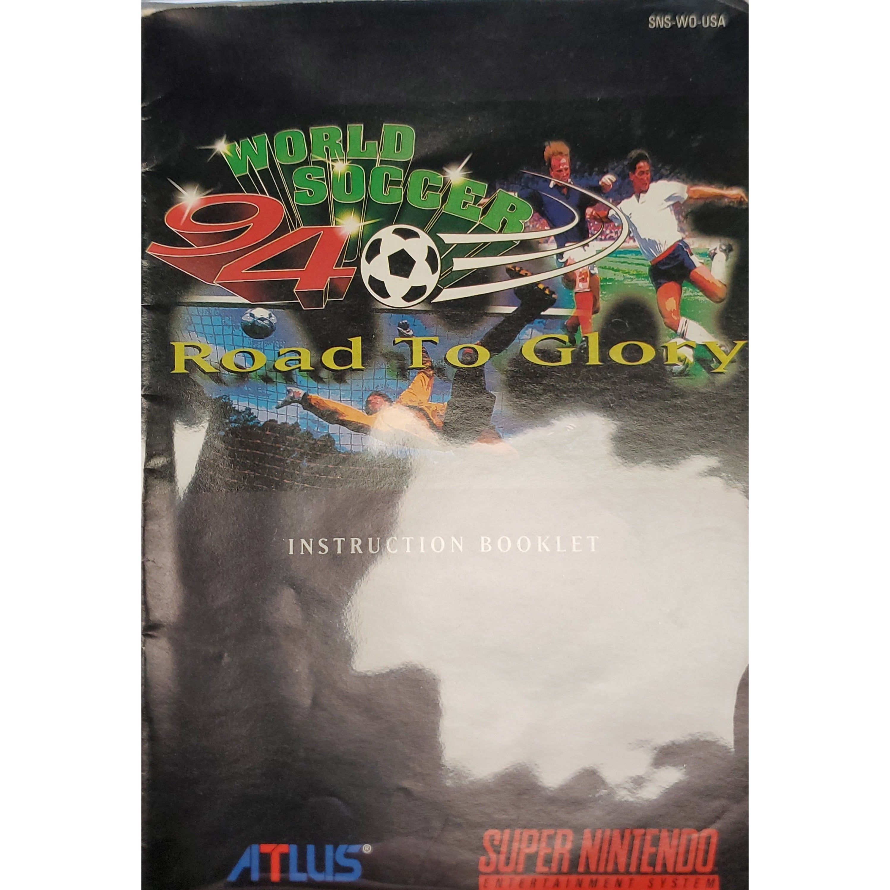 SNES - World Soccer 94 Road to Glory (Manual)
