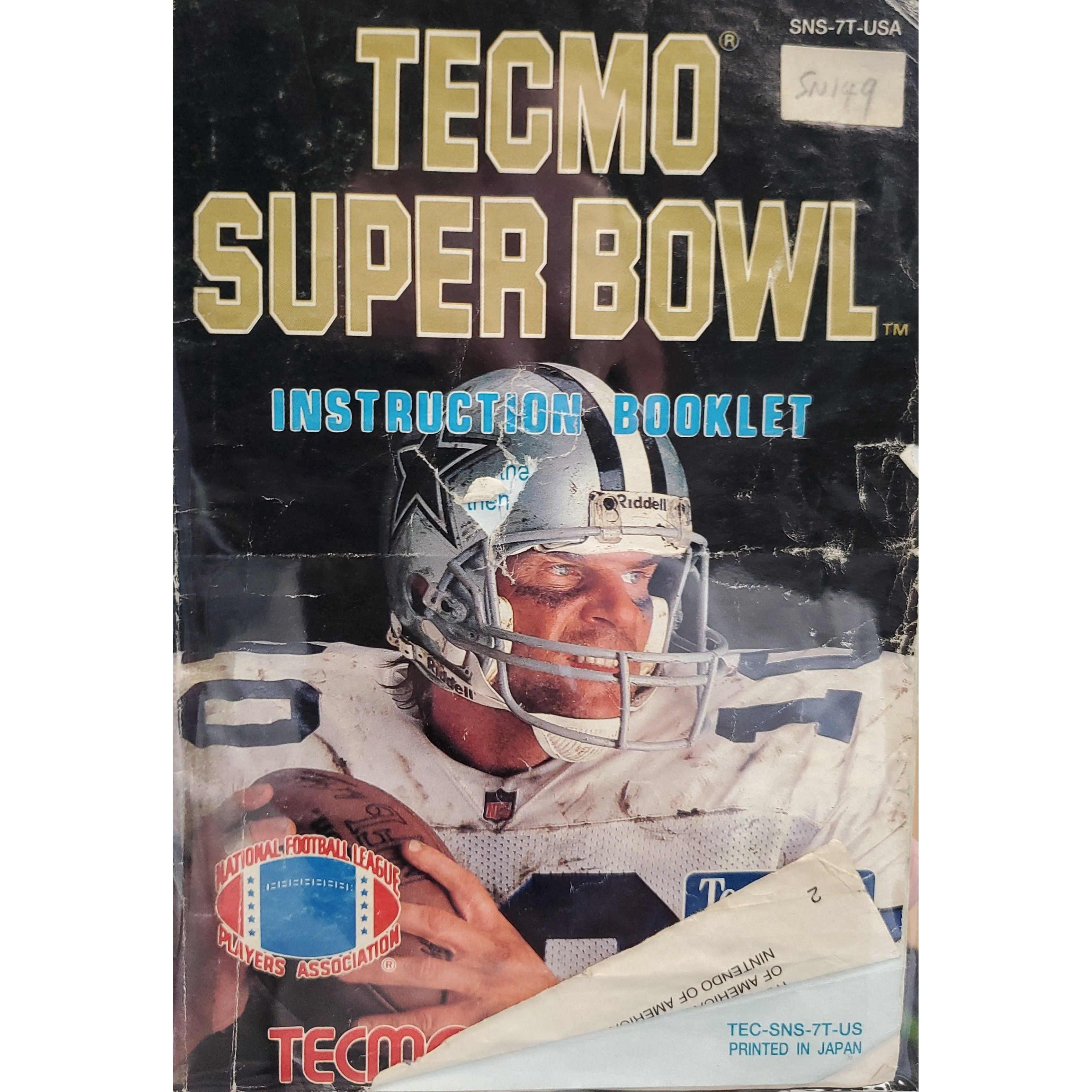 SNES - TECMO Super Bowl (Manual / Worn)