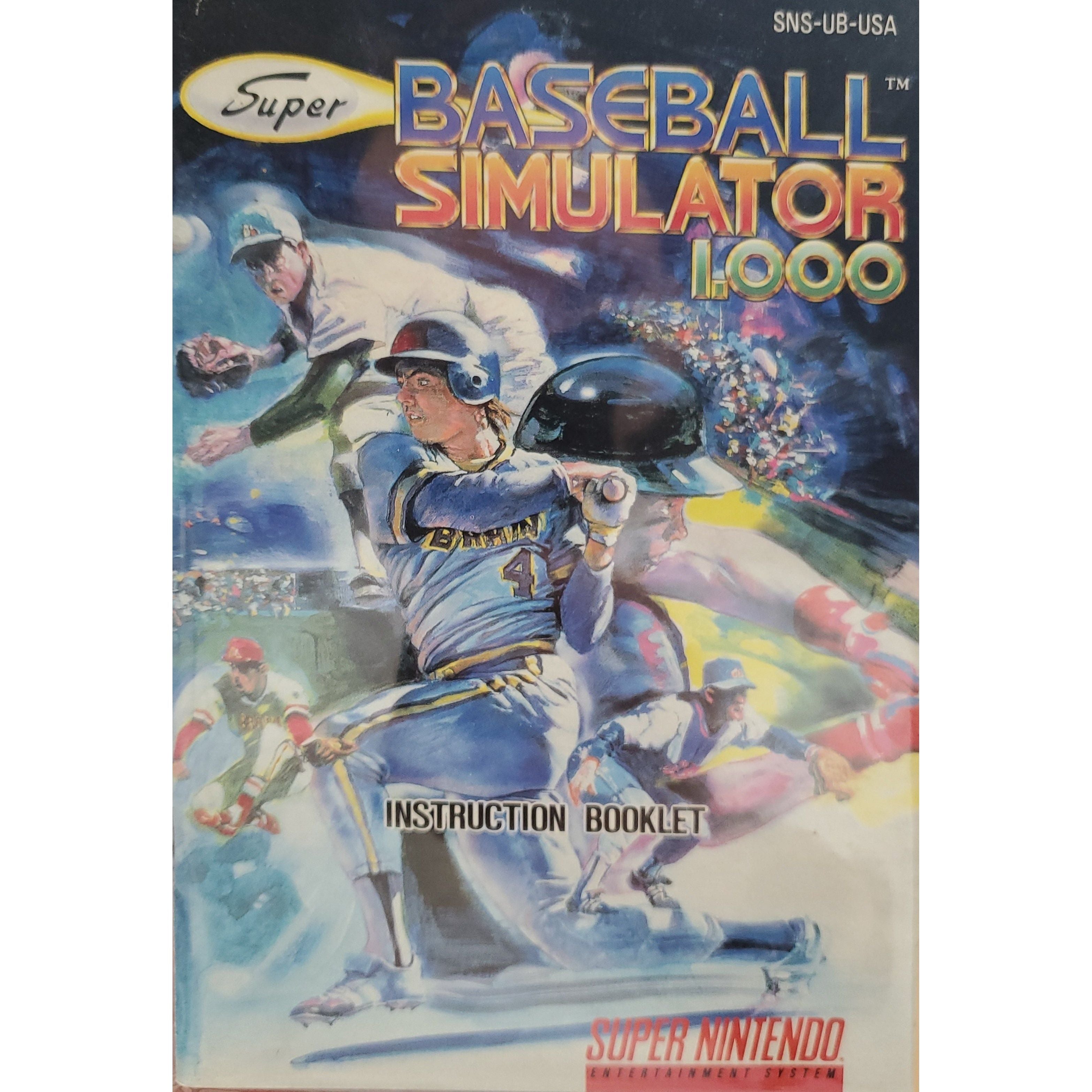 SNES - Super Baseball Simulator 1000 (Manual)