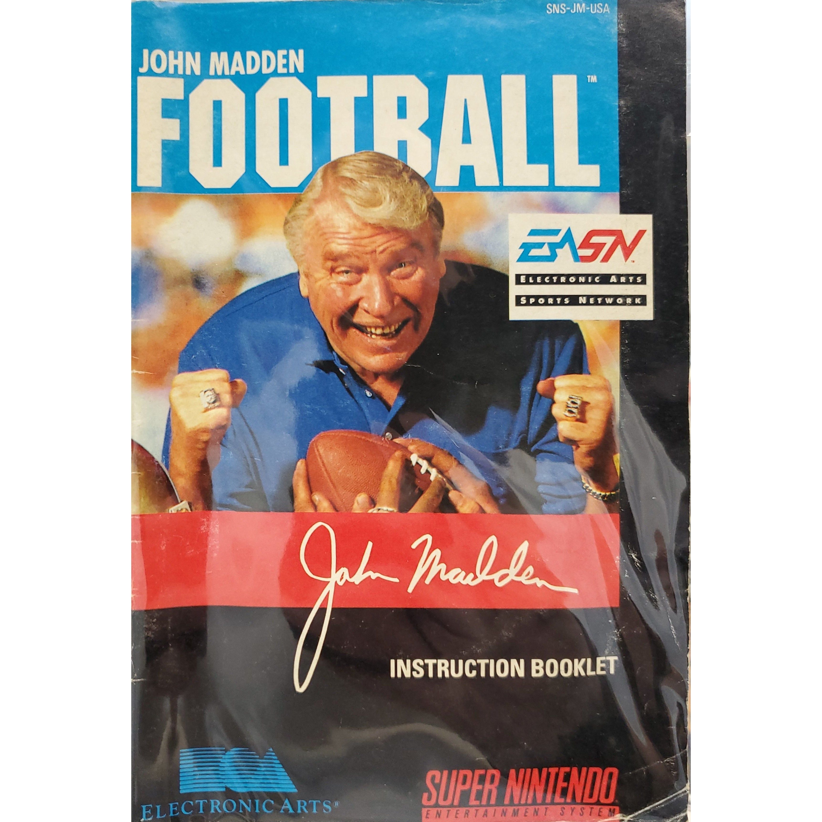 SNES - John Madden Football (Manual)