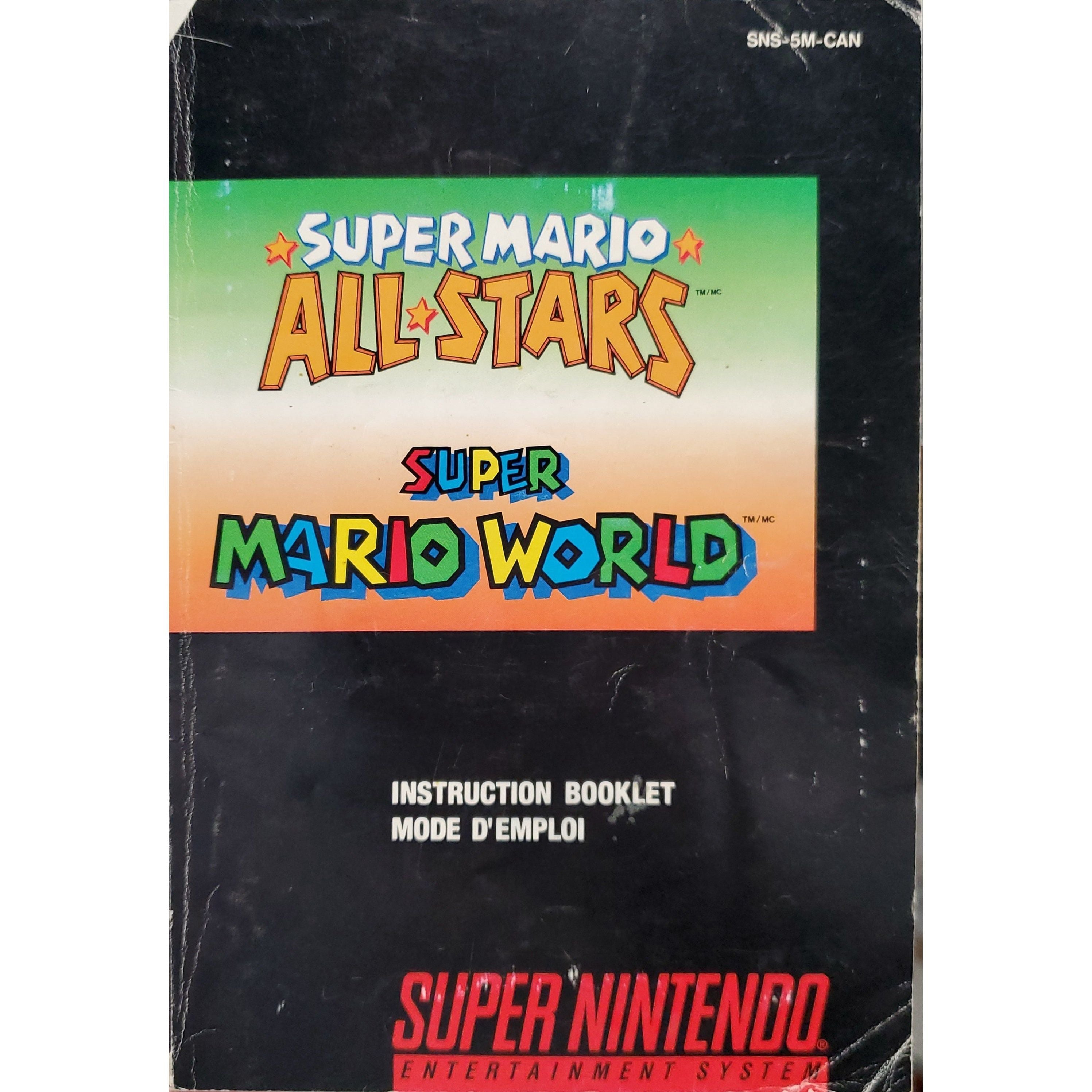 SNES - Super Mario All Stars et Super Mario World (Manuel)