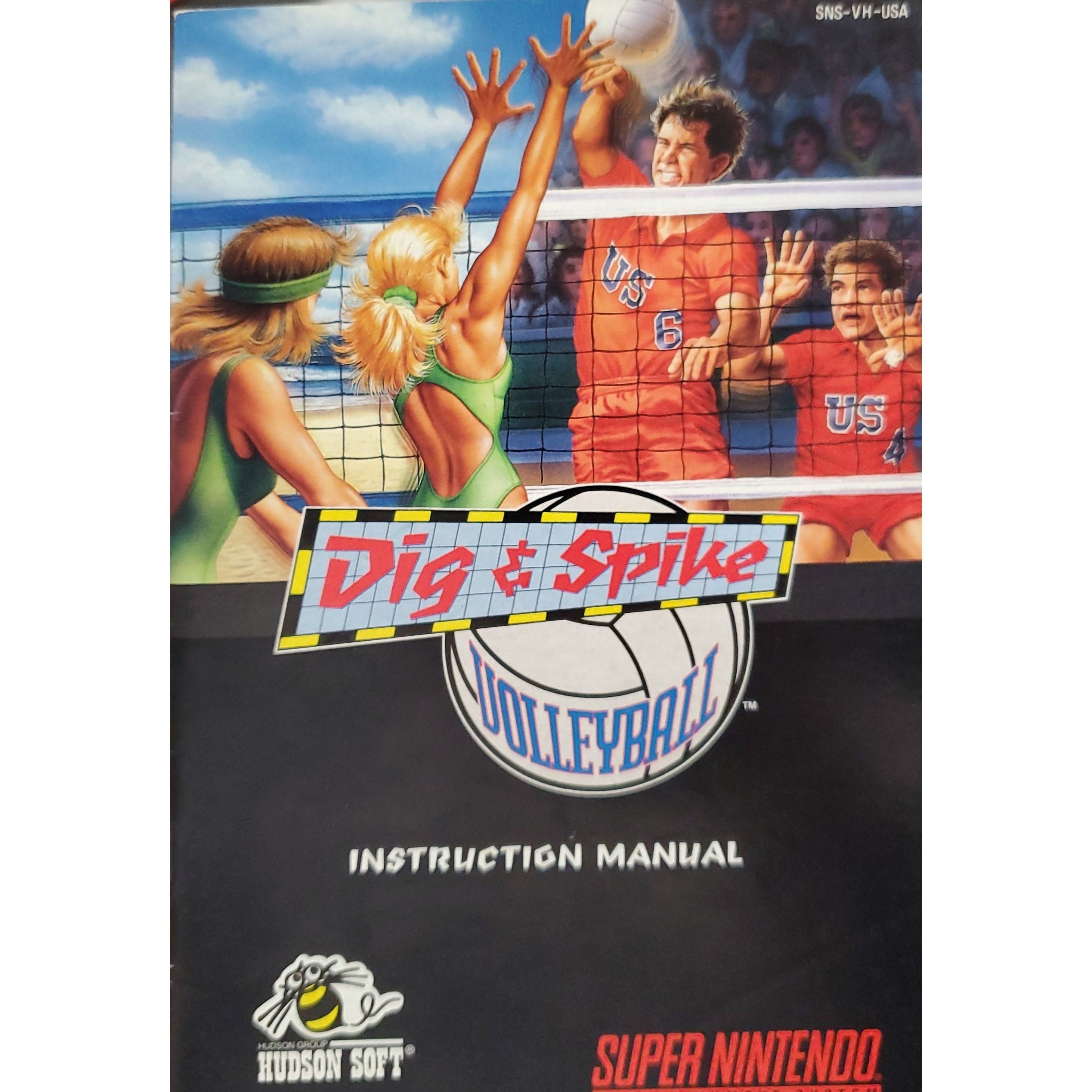 SNES - Dig &amp; Spike Volleyball (Manuel)