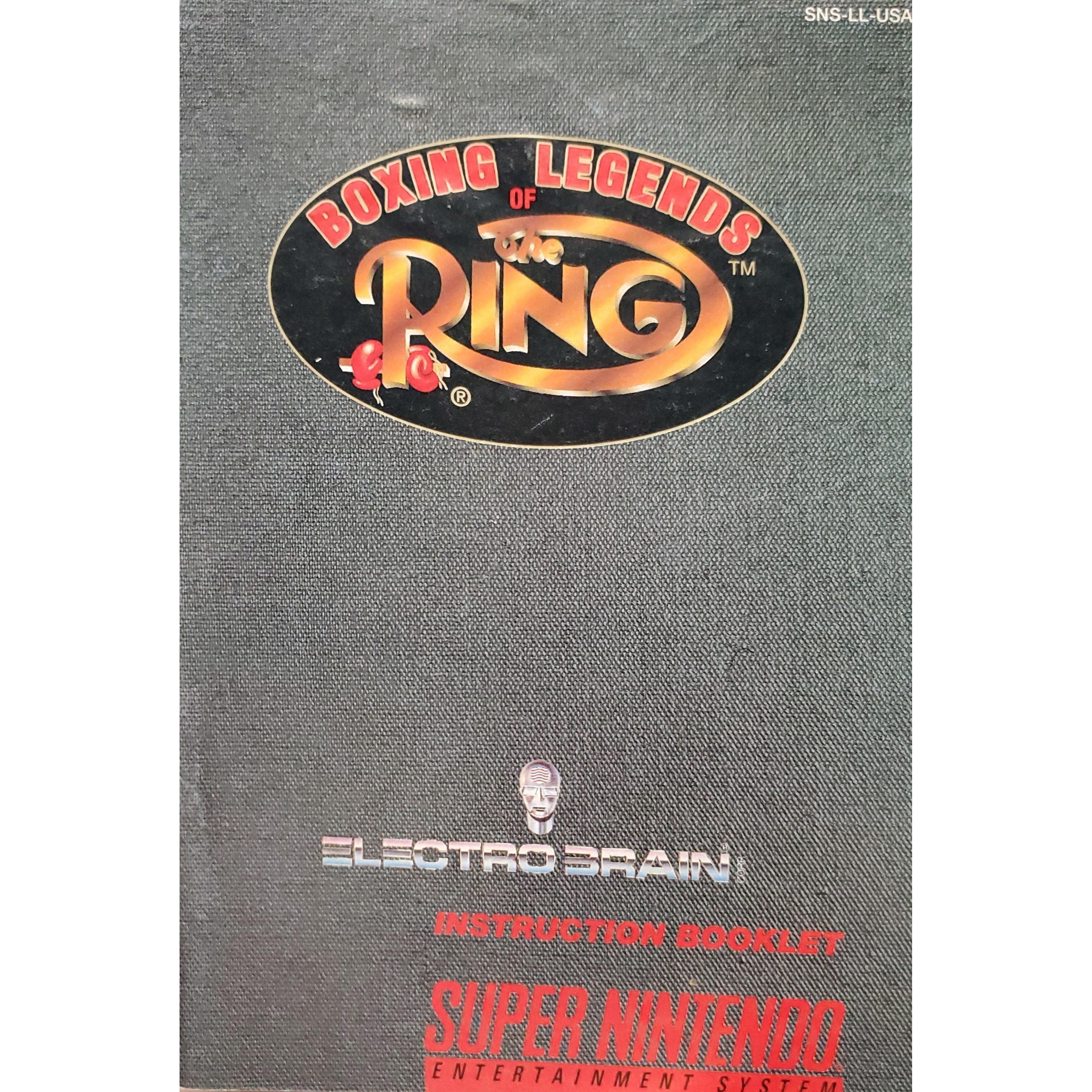 SNES - Légendes de boxe du ring (Manuel)