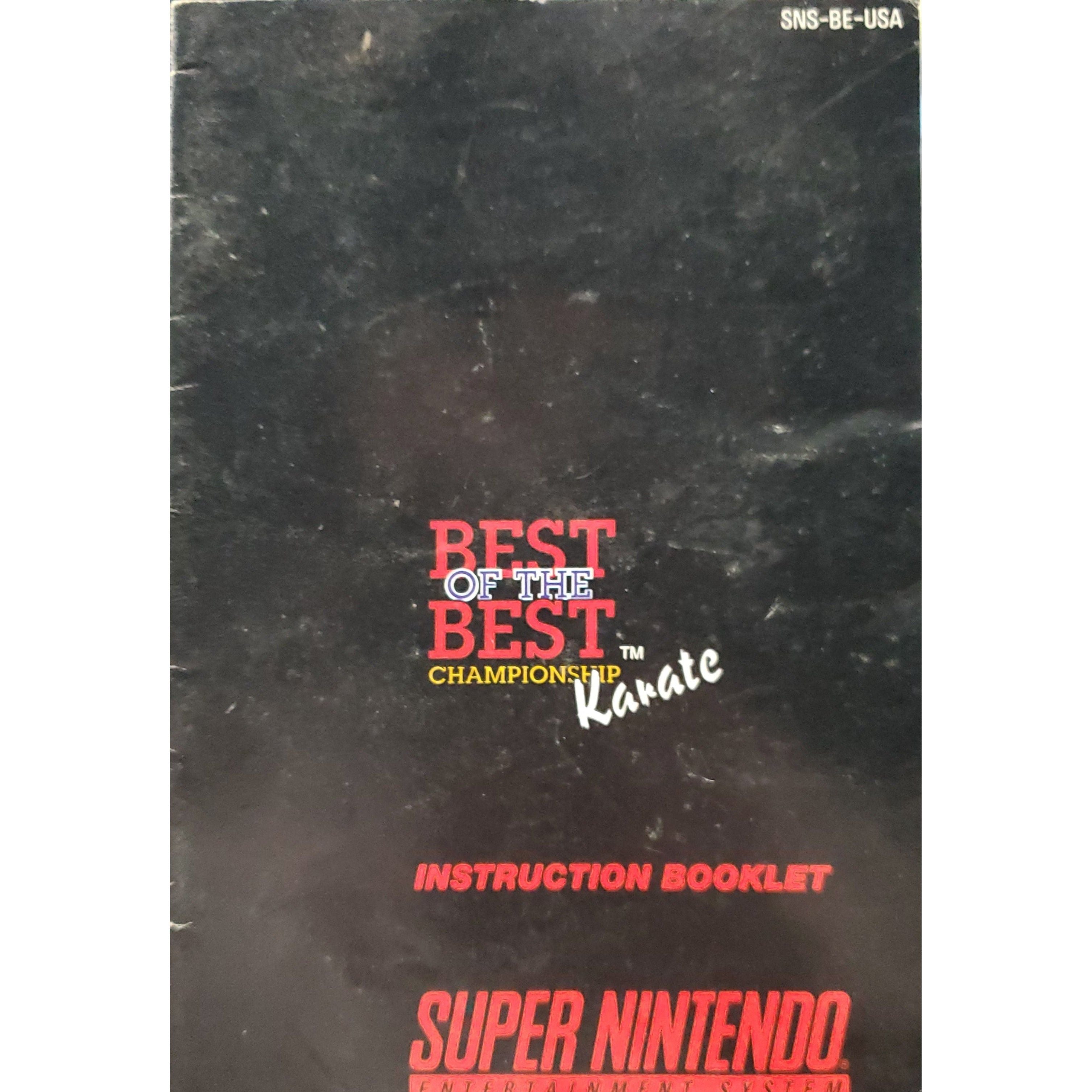 SNES - Best of the Best Championship Karate (Manual)