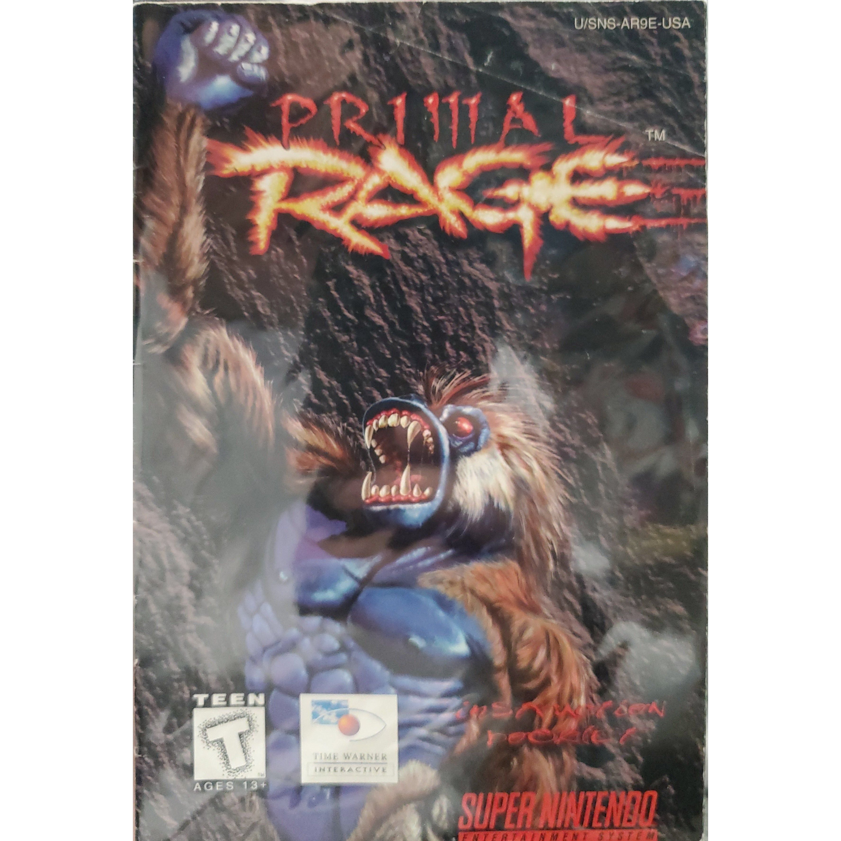 SNES Primal Rage (Manual)