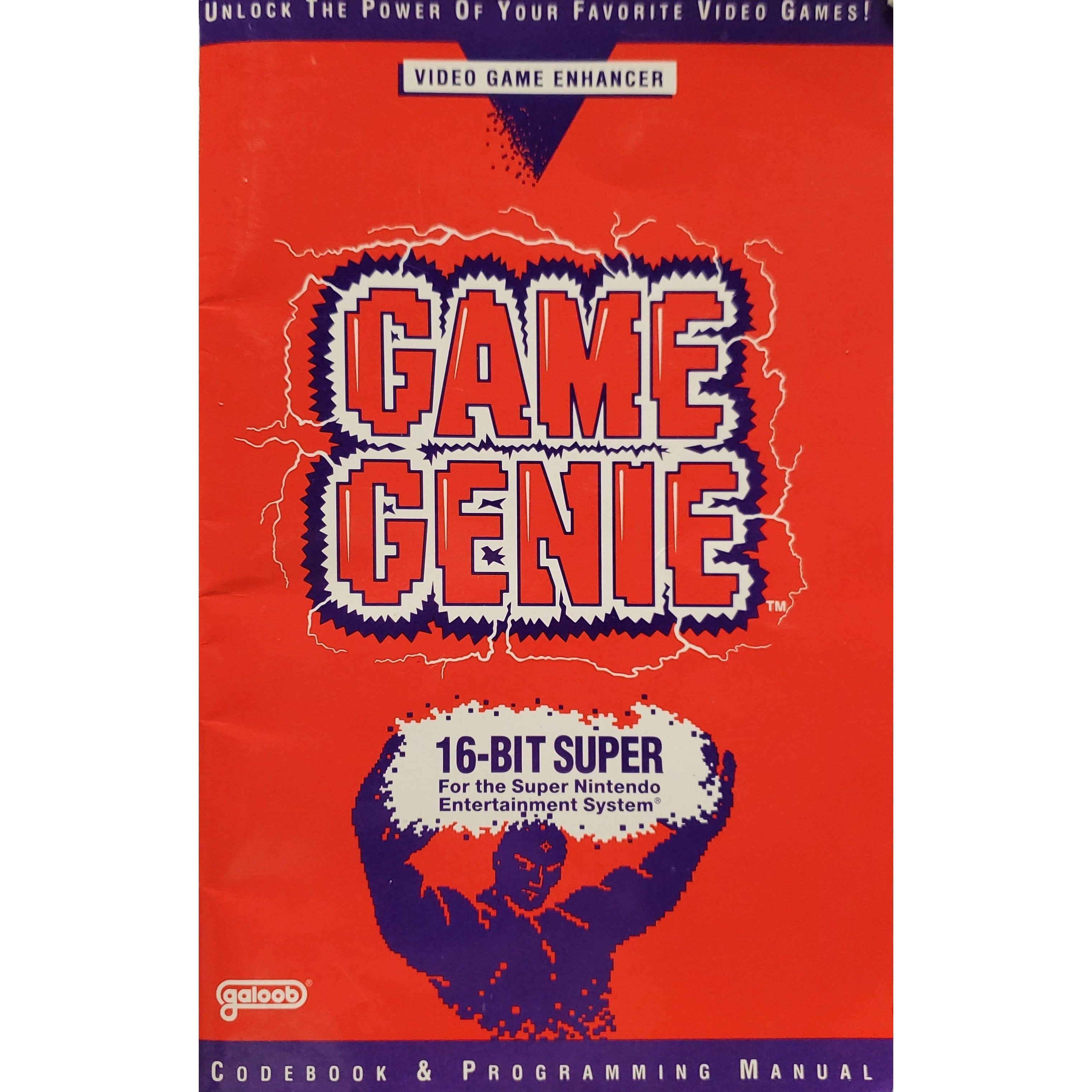 SNES - Livre de codes Game Genie (Manuel)