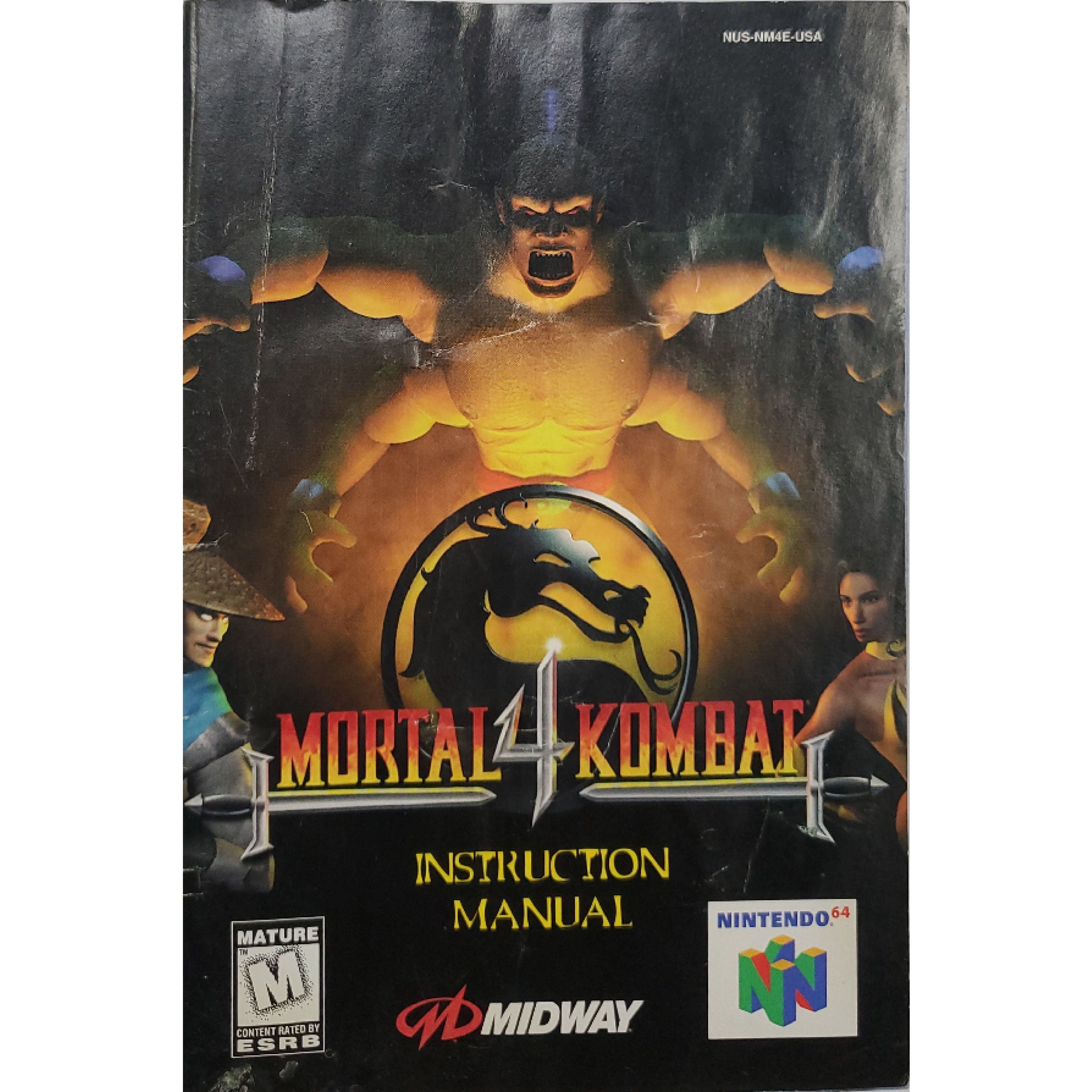 N64 - Mortal Kombat 4 (Manual)